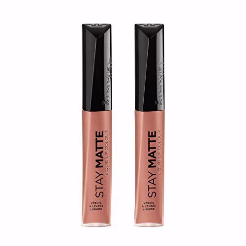 Rimmel Stay Matte Liquid Lip Color, Moca, Pack of 2