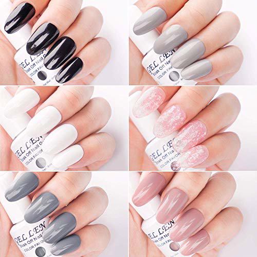 Gellen Gel Nail Polish 6 Colors Set, Decent Luxury Set Series 3