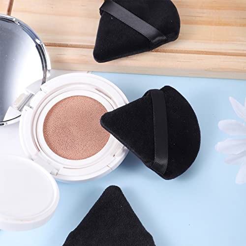 Pimoys 6 Pieces Powder Puff Face Soft Triangle Makeup Black 5