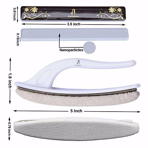 beUakso Premium Upgrade Nano Glass Nail File and Chamois Nail Buffers 5