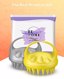 EUHOME Scalp Massager Shampoo Brush, Gray Yellow Thumbnail 7