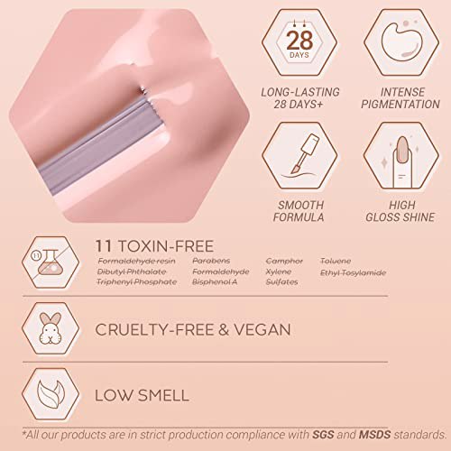 Modelones 6 Colors Gel Nail Polish Set Nude Skin 7