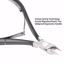 Ejiubas Cuticle Trimmer with Cuticle Pusher, Grey Thumbnail 4