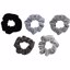 Kitsch Velvet Scrunchies, Black/Gray Thumbnail 3
