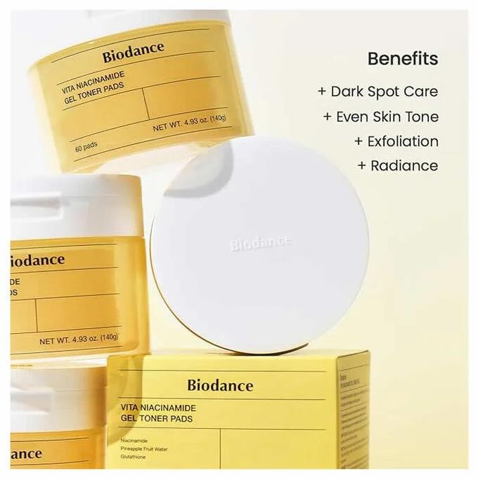 Biodance Vita Niacinamide Gel Toner 60 Pads
