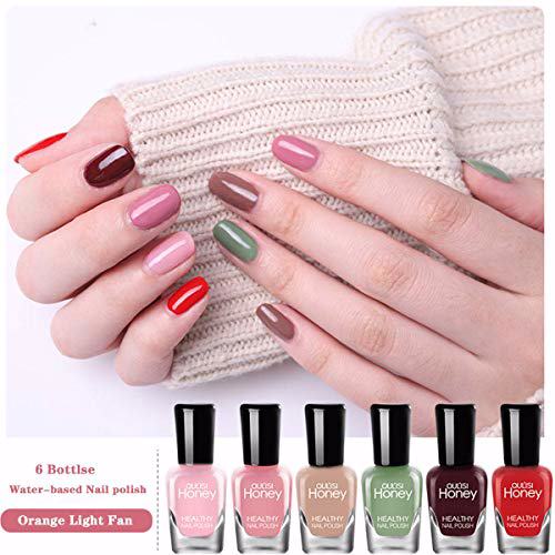 Tophany Non Toxic Nail Polish Set Kids Teens 6 Bottles 5ML 2
