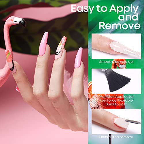 Modelones Gel Nail Polish Kit 6 Colors A3 Flamingo Pink 5