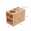 MobileVision Bamboo Makeup Drawer Organizer with 5-Compartment Brush Thumbnail 5