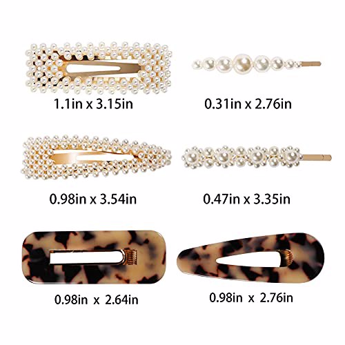 SYEENIFY Fashion Hair Clips Set 4