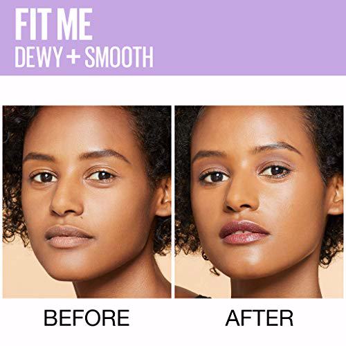 Maybelline New York Fit Me Dewy + Smooth Foundation Makeup, Warm Honey 7