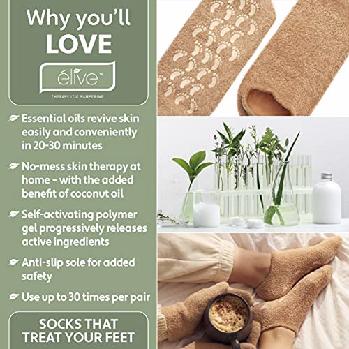 Élive Moisturizing Socks Coconut 2