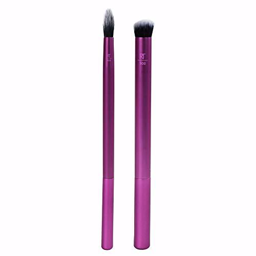 Real Techniques Perfect Crease Makeup Brushes, Apply & Blend Eye Shadow, Set of 2 6