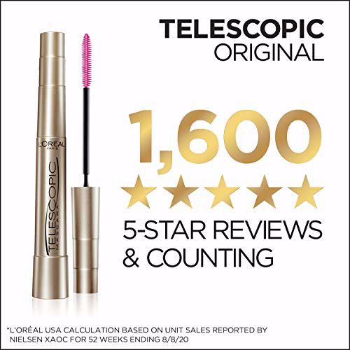 L'Oreal Paris Makeup Telescopic Original Lengthening Washable Blackest Black 3