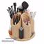 MobileVision Bamboo Circular Rotating Makeup Organizer Thumbnail 2