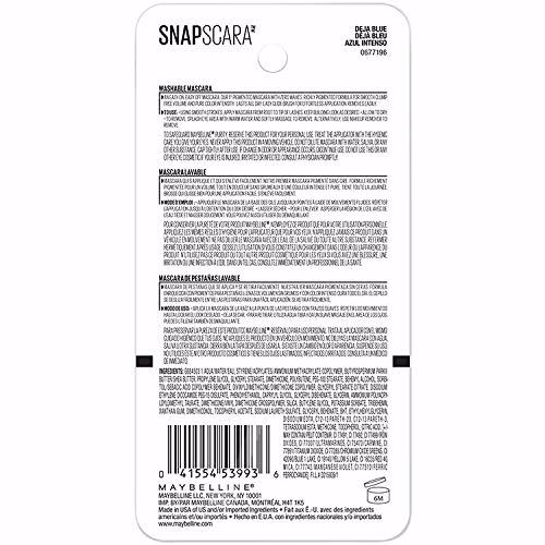 Maybelline New York Snapscara Washable Mascara, 330 DEJA BLUE 12