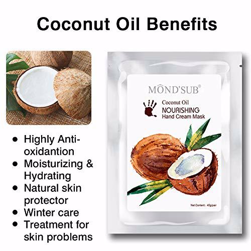 MOND'SUB Hydrating Hand & Nail Mask, Coconut Oil 7