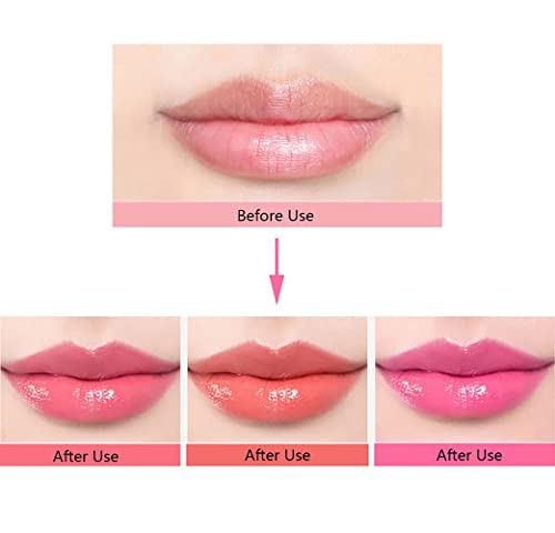 BINGBRUSH 3 Pcs Color Changing Change Lipstick Lip Balm 7