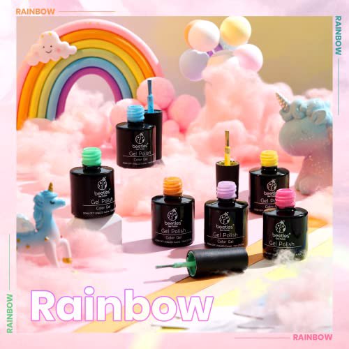 Beetles Gel Nail Polish Kit, C-Yellow Green Pink 2