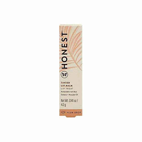 Honest Beauty Tinted Lip Balm, Plum Drop 8