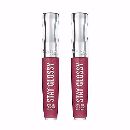Rimmel Stay Glossy 6 Hour Lip Gloss, Captivate Me 2 Pack 2