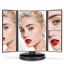 deweisn Trifold Lighted Vanity Mirror with 21 LED Lights Black Thumbnail 2