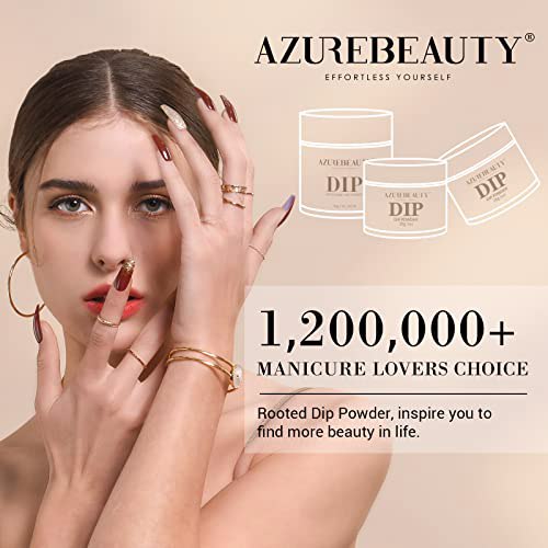 AZUREBEAUTY Dip Powder Nail Set, B-Classic Nude Brown 7