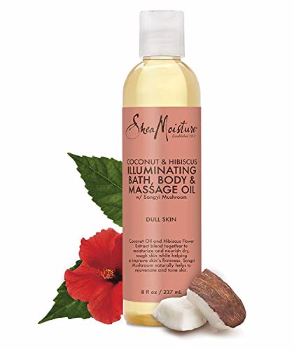 SheaMoisture Coconut & Hibiscus Bath Body & Massage Oil 3