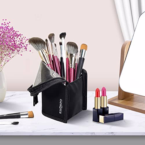 EIIORPO Makeup Brush Organizer Bag Travel Cosmetic 3