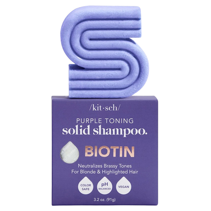 Kitsch Purple Toning Shampoo Bar For Color Treated & Grey Hair