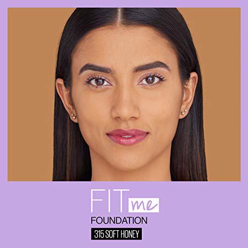 Maybelline New York Fit Me Dewy + Smooth Foundation, Soft Honey 5