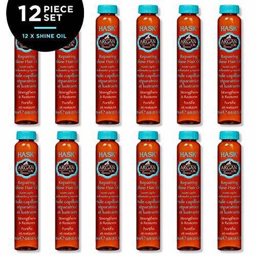 HASK ARGAN Repairing Hair Oil Vials, ARGAN OIL (Pack of 12) 2