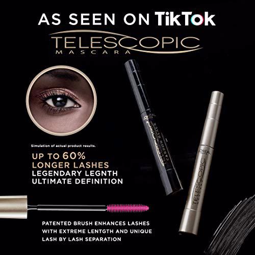 L'Oreal Paris Makeup Telescopic Original Lengthening Pack of 2 Washable Black 4