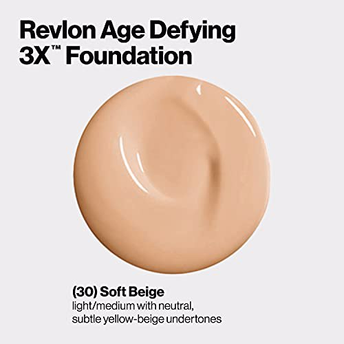 Revlon Age Defying 3X Makeup Foundation 030 Soft Beige 3