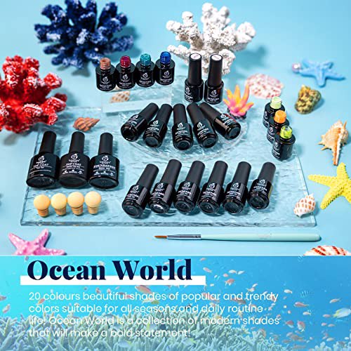 Beetles Gel Nail Polish Kit, Ocean World 7