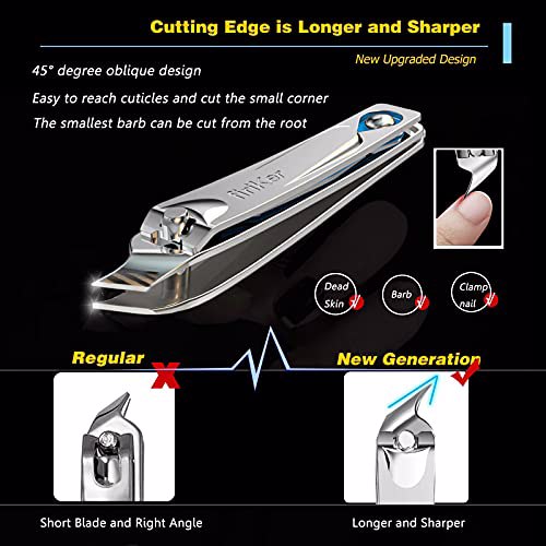 firiKer Nail Clipper Set, Slanted Edge Nail Clippers Set 3
