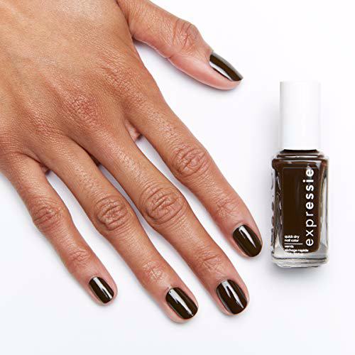 essie expressie Quick-Dry Vegan Nail Polish, 90 take the espresso 8