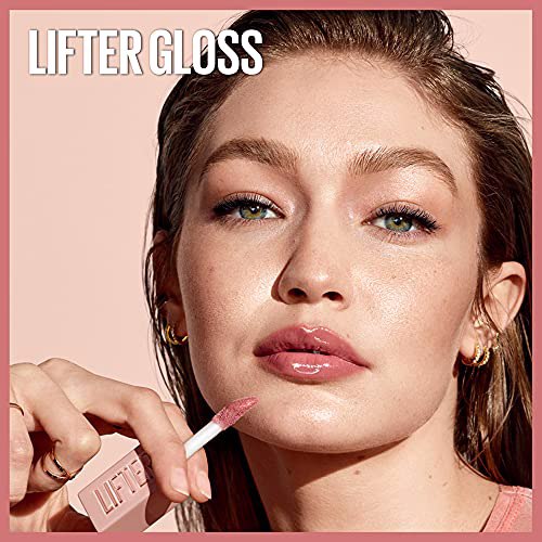 Maybelline Lip Lifter Hydrating Lip Gloss with Hyaluronic Acid, Amber 10