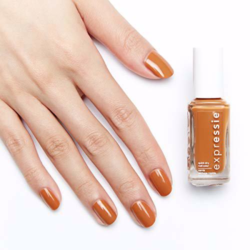 essie expressie Quick-Dry Vegan Nail Polish, 110 saffr-on the move 7