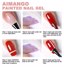 AIMANGO Black White Red Silver Glitter Nail Art Liner Gel, Classic Collection Thumbnail 6