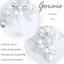 Gorais Bride Wedding Hair Vine Silver Pearl Bridal Headpieces, A Silver Thumbnail 3