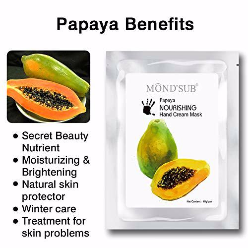 MOND'SUB 5 Value Moisturizing Gloves, Papaya 6