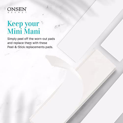 Onsen Nail Buffer Block Replacement Pads, 3 Pack Nail Buffer Pads - White 4