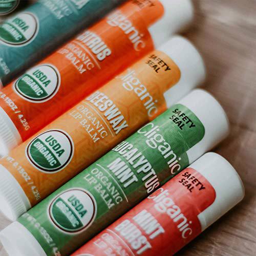 Cliganic Organic Lip Balm Set 4
