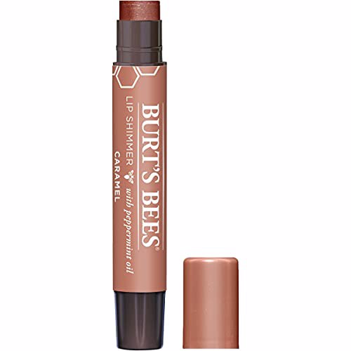 Burt's Bees Lip Balm, Moisturizing Lip Shimmer, Caramel 4 Pack 9