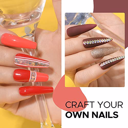 MEFA Gel Nail Polish Set Red, I-Heat 3