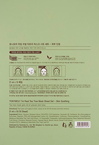 Tonymoly I'm Real Tea Tree Sheet Mask, 10 Pack 3