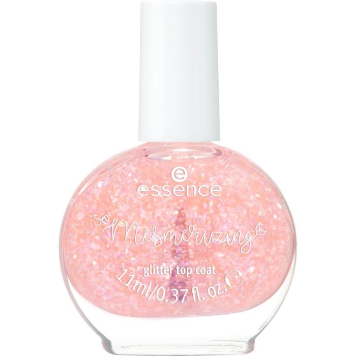 essence So mesmerizing smalto unghie top coat glitter 1