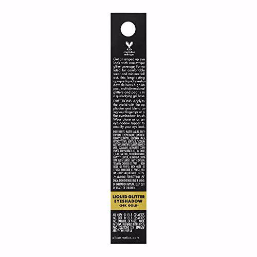 e.l.f. Liquid Glitter Eyeshadow, 24K Gold 2