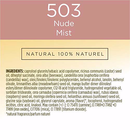 Burts Bees 100% Natural Glossy Lipstick, Nude Mist 8