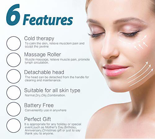 ESARORA Ice Roller for Face & Eye Two Roller Blue 3